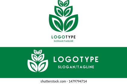 Nature Leaf logo designs, Simple leaf logo symbol. Natural, eco food. Organic food badges in vector. Vector logos. Natural logos with leaves. Creative Green Natural Logo temp