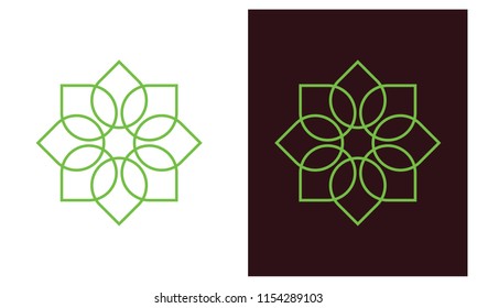 nature leaf logo, environment logo , ecology logo template designs, Lotus Wellness Logo Design Template Element