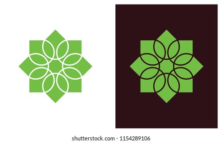 nature leaf logo, environment logo , ecology logo template designs, Lotus Wellness Logo Design Template Element