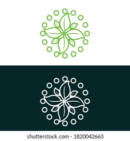 nature leaf logo, environment logo , ecology logo template designs