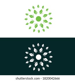 nature leaf logo, environment logo , ecology logo template designs