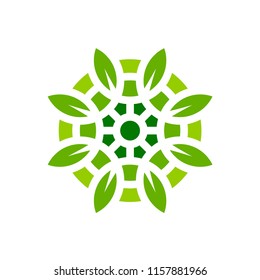 nature leaf logo, environment icon symbol , ecology abstract flower vector illustration