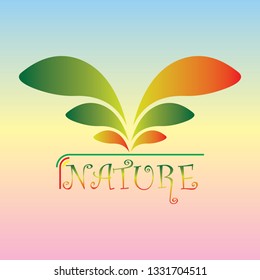 Nature leaf logo icon design