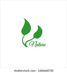 nature leaf logo icon design
