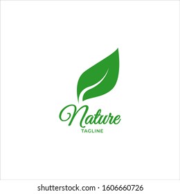 nature leaf logo icon design