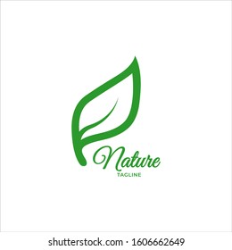 nature leaf logo icon design