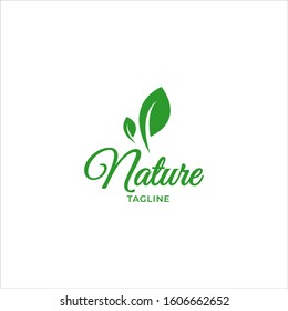 nature leaf logo icon design