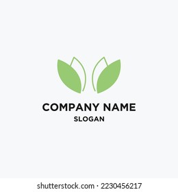 Nature leaf logo icon design template vector illustration
