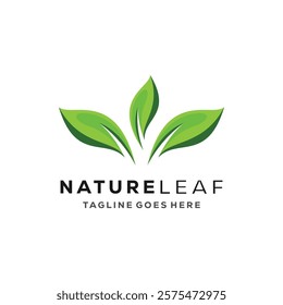 Nature leaf logo icon design. growth leaf vector logo symbol illustration simple design