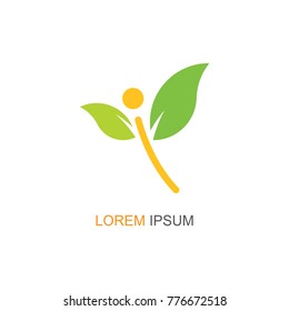 Nature Leaf Logo. Modern design. Vector icon illustration
