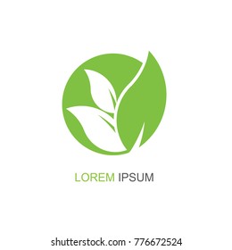 Nature Leaf Logo. Modern design. Vector icon illustration