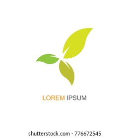Nature Leaf Logo. Modern design. Vector icon illustration