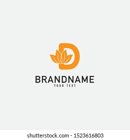 Nature leaf logo. Round emblem flower in a Natural in linear style. for design shop, cosmetic, beauty, perfume, spa, yoga.