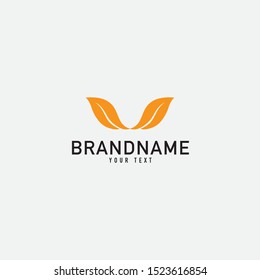 Nature leaf logo. Round emblem flower in a Natural in linear style. for design shop, cosmetic, beauty, perfume, spa, yoga.