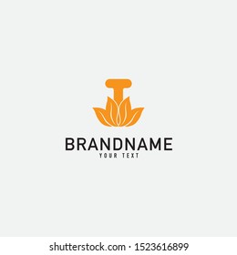 Nature leaf logo. Round emblem flower in a Natural in linear style. for design shop, cosmetic, beauty, perfume, spa, yoga.