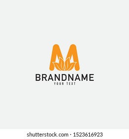 Nature leaf logo. Round emblem flower in a Natural in linear style. for design shop, cosmetic, beauty, perfume, spa, yoga.