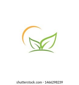 nature leaf logo and symbol template