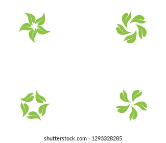 Nature leaf logo template