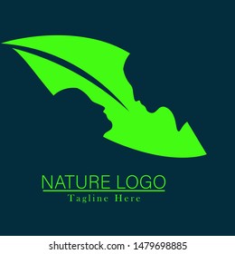 nature and leaf logo template