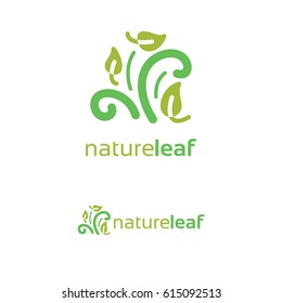 Nature Leaf Logo Template Design