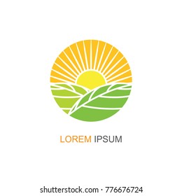Nature Leaf Logo template. Modern design. Vector icon illustration