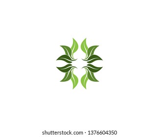 Nature leaf logo vector