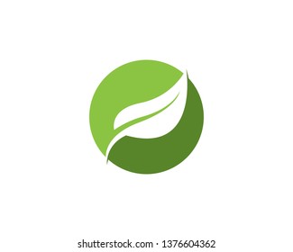 Nature leaf logo vector