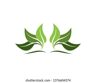 Nature leaf logo vector