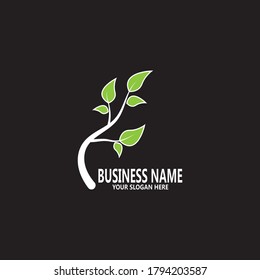 Nature leaf organic icon and symbol vector illustration