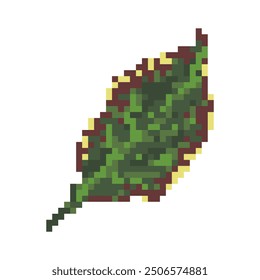 nature leaf plant pixel art