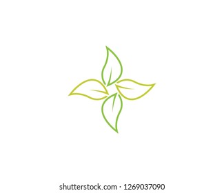 Nature leaf plant vector illustration