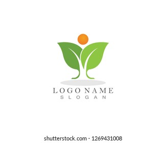 Nature leaf plant vector illustration