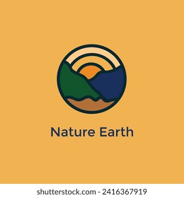 nature leaf simple icon vector illustration template design