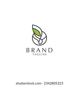 nature leaf tree growth logo icon design. flat vector.