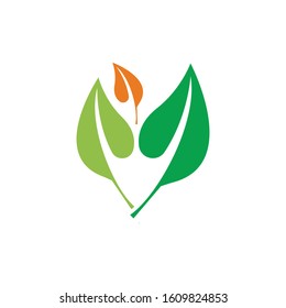 Nature Leaf vector icon design