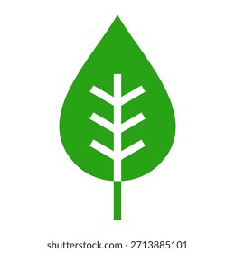 Ilustración de logotipo de Vector de hoja de naturaleza