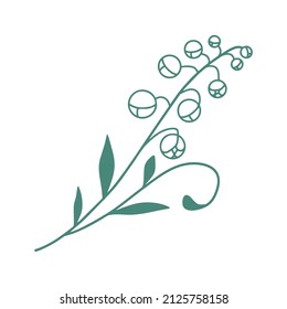 Nature Leaf Vector Outline Illustration Design suitable for your design element