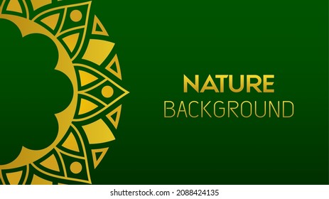 Nature leafs circle background or wallpaper