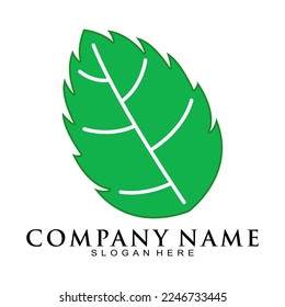 Nature leave illustration vector logo