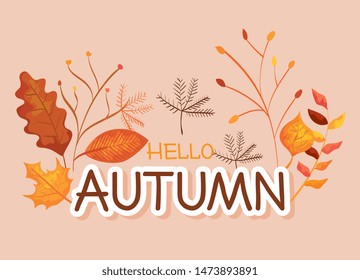 nature leaves and autumn branches plants