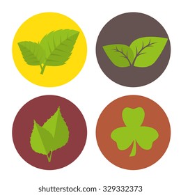  nature and leaves design, vector illustration graphic design.