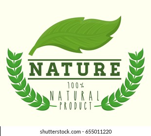 nature and leaves icon