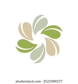 Nature Leaves Icon Vector Logo Template Illustration Design