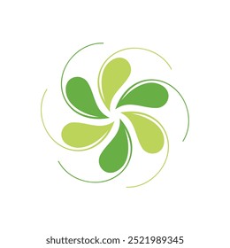 Nature Leaves Icon Vector Logo Template Illustration Design