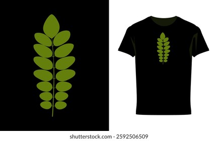 Nature leaves vector art T-shirt Design-illustration