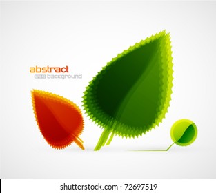 Nature leaves. Vector illustration