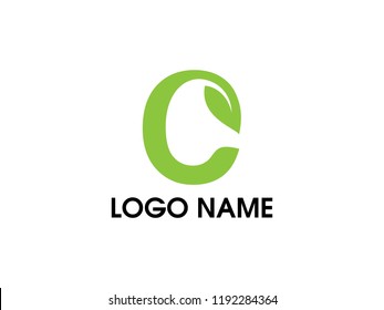 Nature Letter C Logo and Icon