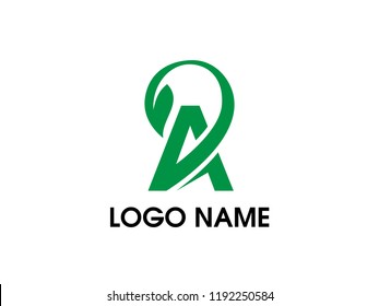 Nature Letter A Logo