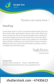 nature letterhead