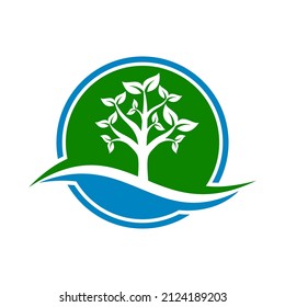 Nature Life Logo can be use for icon, sign, logo and etc